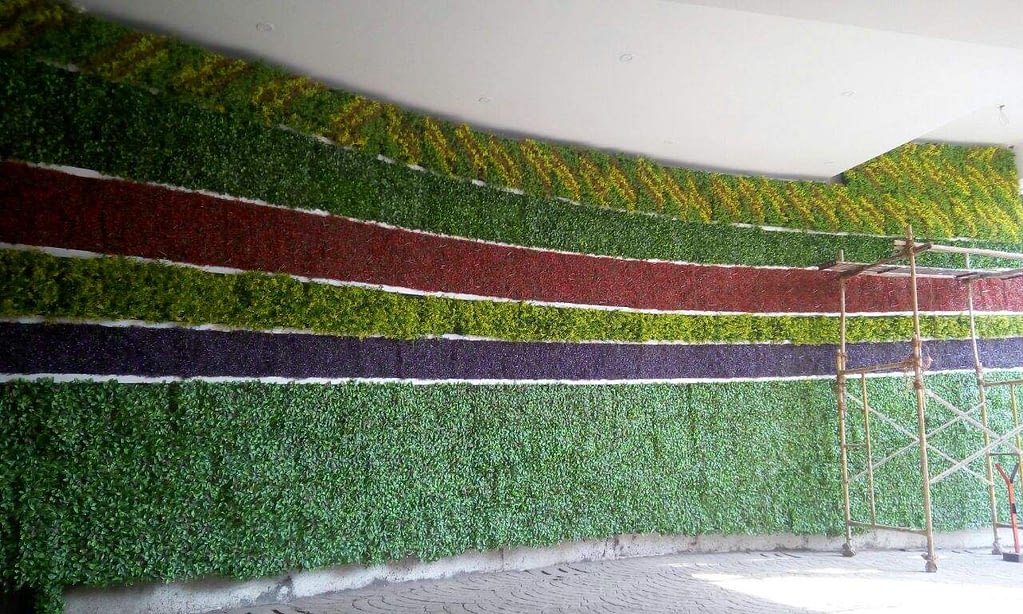 Artificial Vertical Gardens, Outdoor Artificial Green Walls